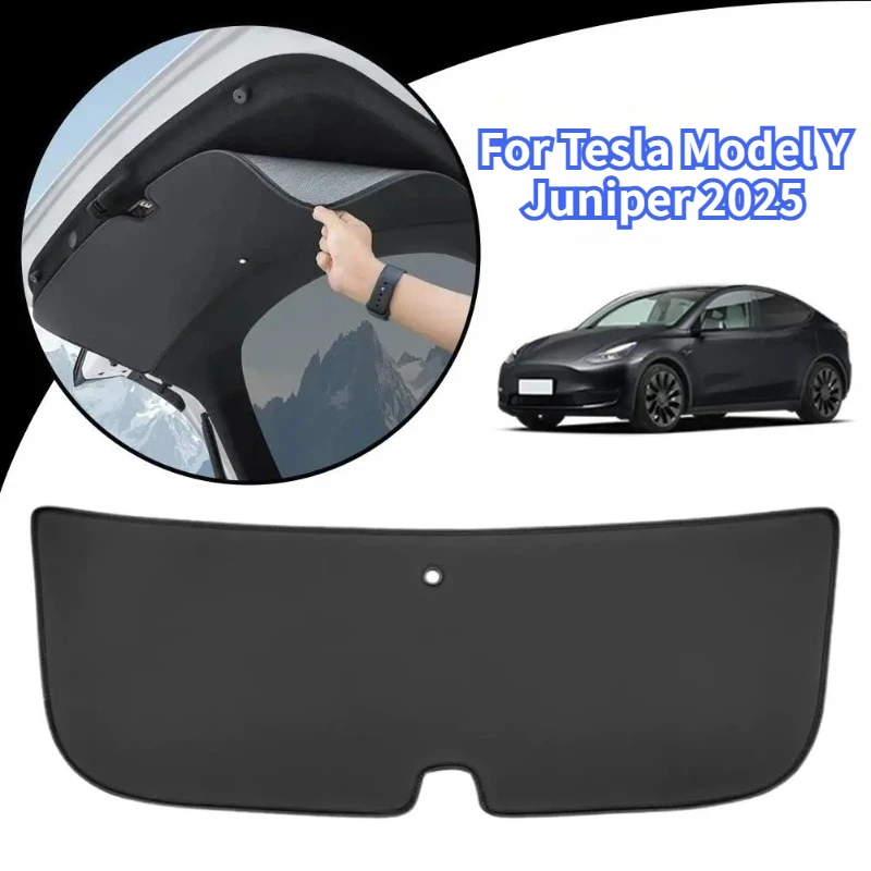 

For Tesla Model Y Juniper / Model 3 Highland Trunk Tailgate Guard Pad PU Leather Trunk Protective Anti-dirty Pad Car Accessories