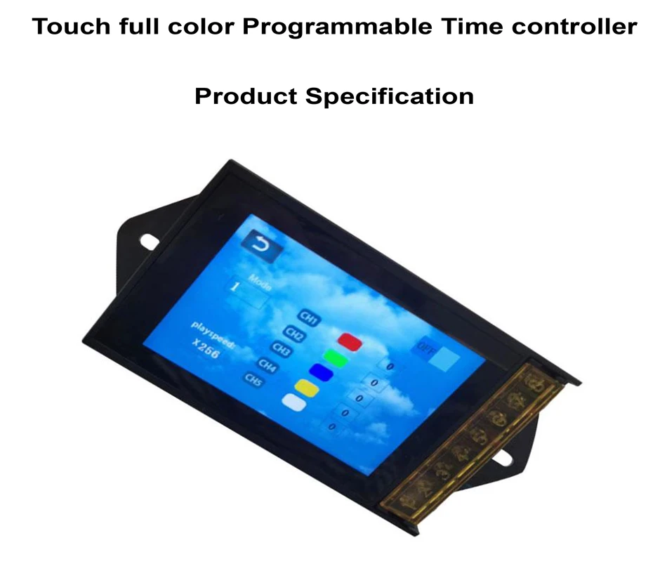 NL502 5CH Time Programmable RGB Touch full color Programmable Time controller For DC12-24V 2835 5050 RGB LED light strip