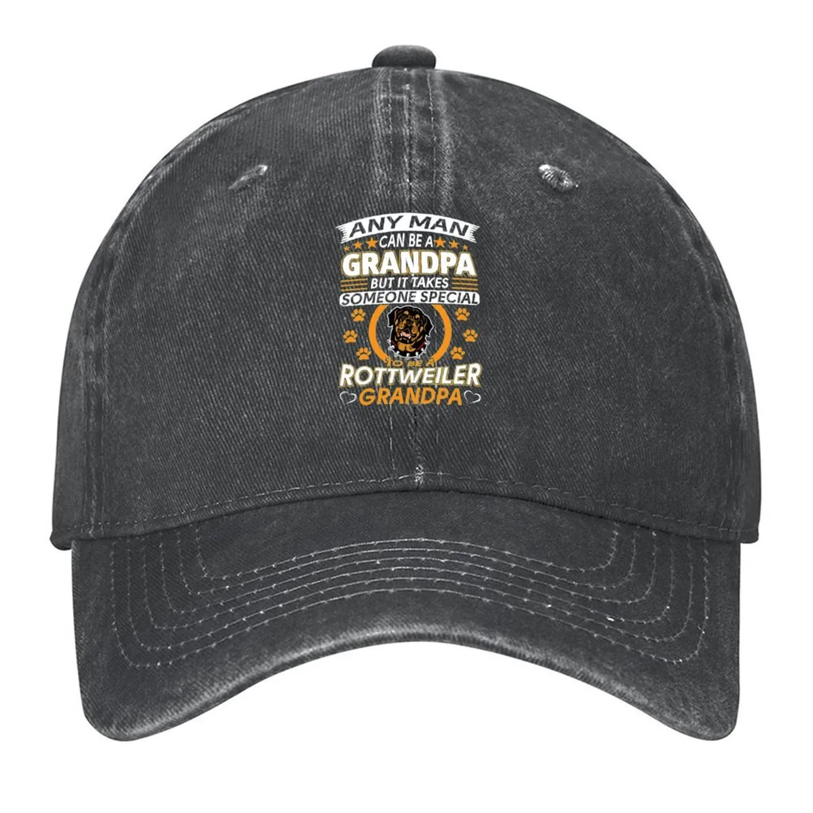 

Rottweiler Grandpa any man special Baseball Cap designer cap luxury woman cap Icon Woman Hats Men's