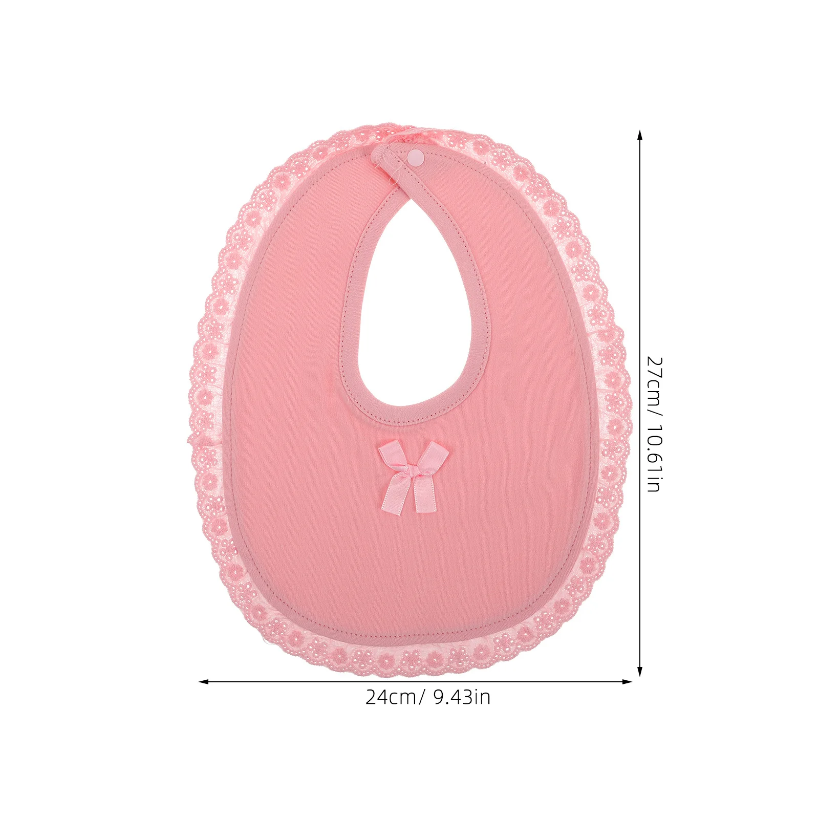 Bavoirs princesse en coton pour bébé, 3 pièces, bords en dentelle, doux et absorbant, pour nourrissons, bave, dentition, en mousseline, avec boutons