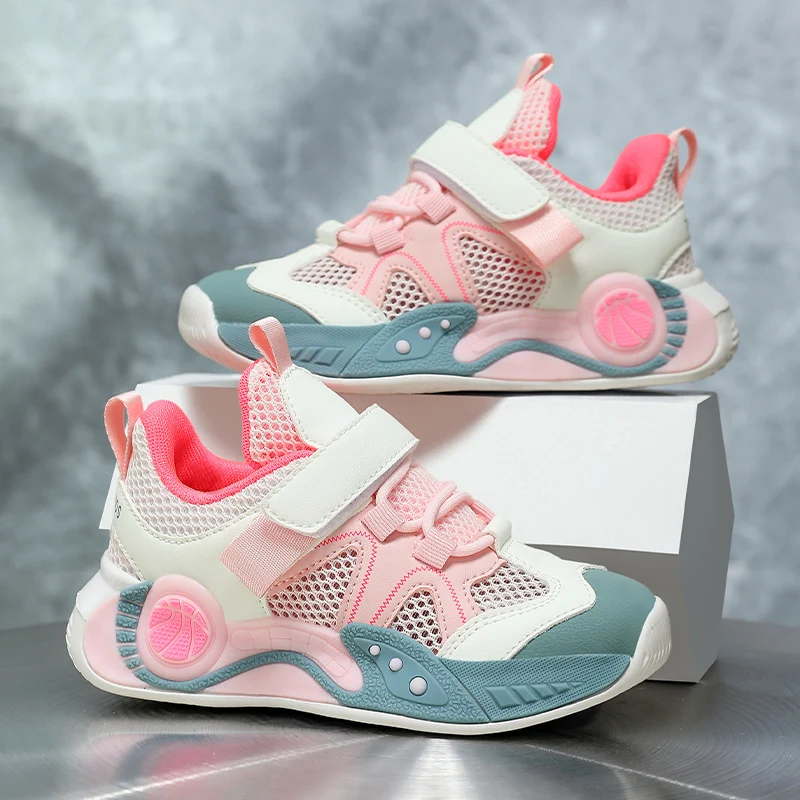 

Loose Fit Children Daily Footwear Ventilated Upper Spacious Toe Space All Match Walking Sneakers