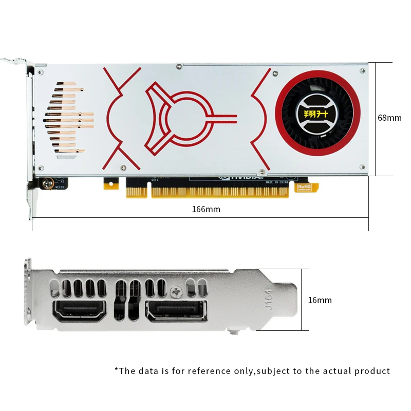 Imagem -02 - Asl Nvidia Geforce Gtx 1050 ti 4gb Gddr5 128bit Pci-e 3.0 Altura Total Baixo Perfil Magro Placa Gráfica de Jogos Placa de Vídeo para pc