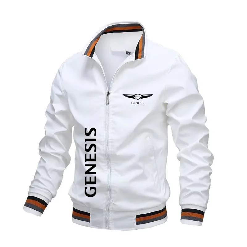 

New Genesis Zipper Jacket Sportswear Outdoor Hoodie Jacket Handsome Men's Jacket Casual Spring and Autumn Edition