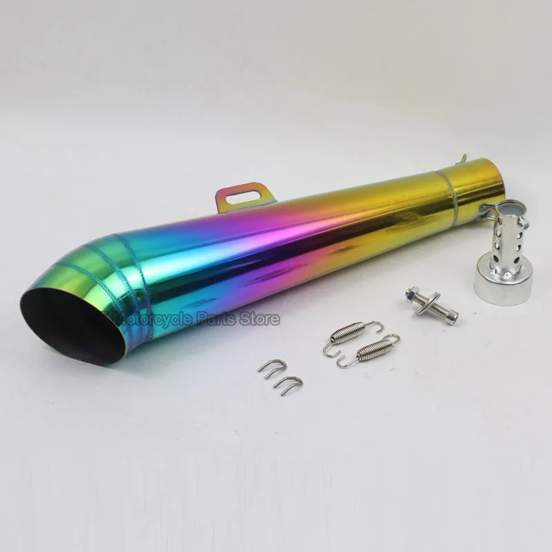 48.8MM 51MM Universal Inlet Modified Motorcycle Exhaust Muffler Pipe Fried Tube Escape Moto Stainless Steel