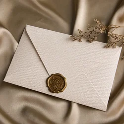 Vintage Linen Envelopes DIY Postcard Wedding Invitation Card Cover Gift Wrap Envelopes Korean Stationery Office Supplies