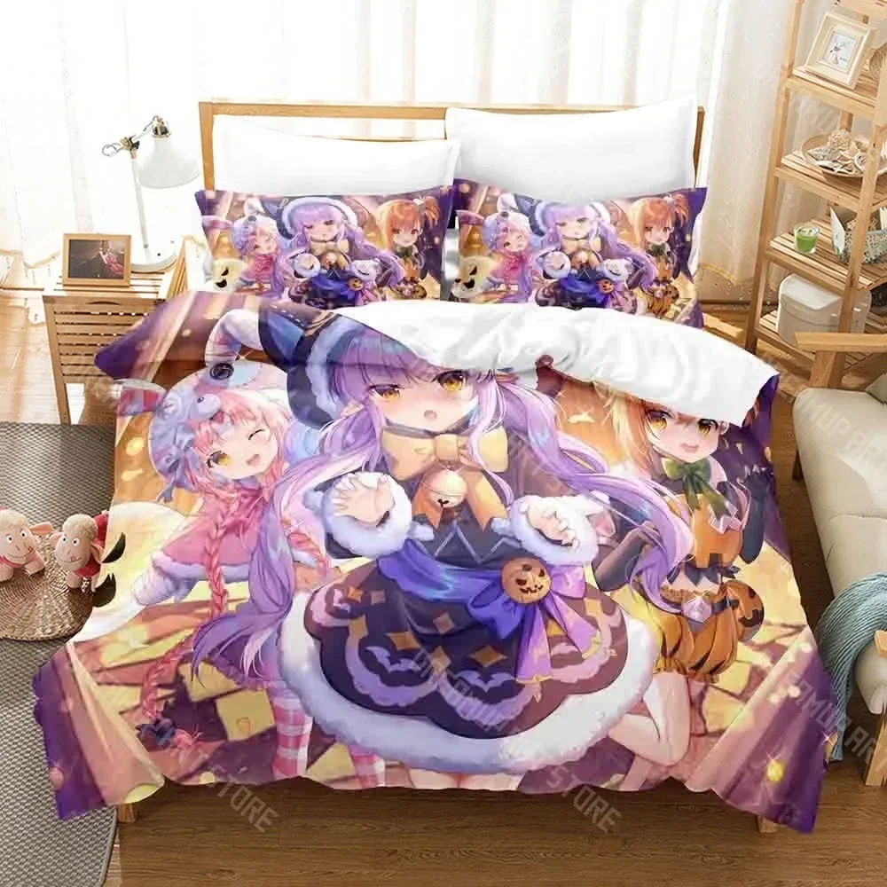 Exquisite 3D Print Princess Connect! ReDive Bedding Set Single Twin Full Queen King Size Bed Set Aldult Kid Bedroom Duvetcover S