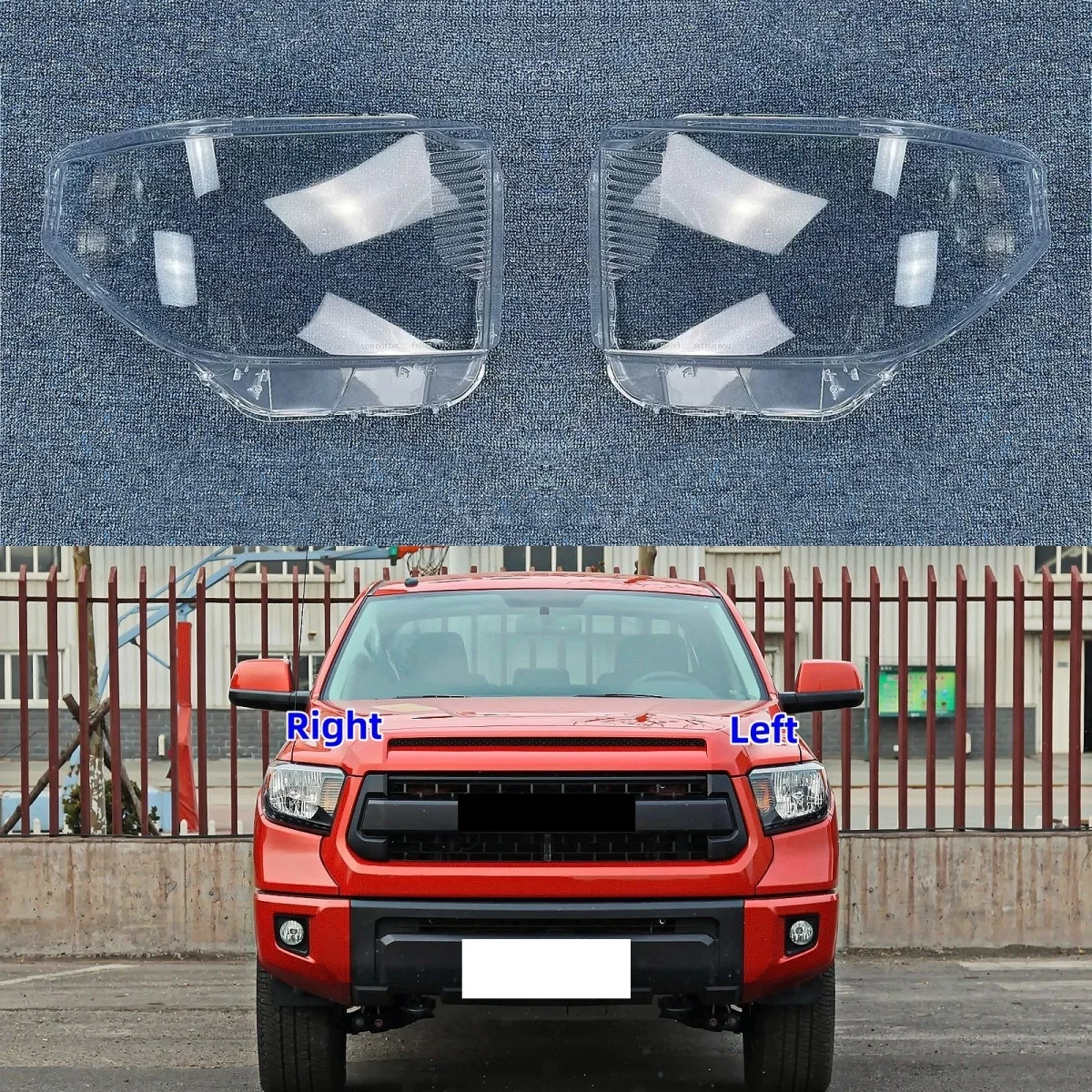 

Для Toyota Tundra 2014 2015 2016 2017, крышка фары, стеклянный абажур, лампы, корпус фары, линза из плексигласа, замена оригинальных линз