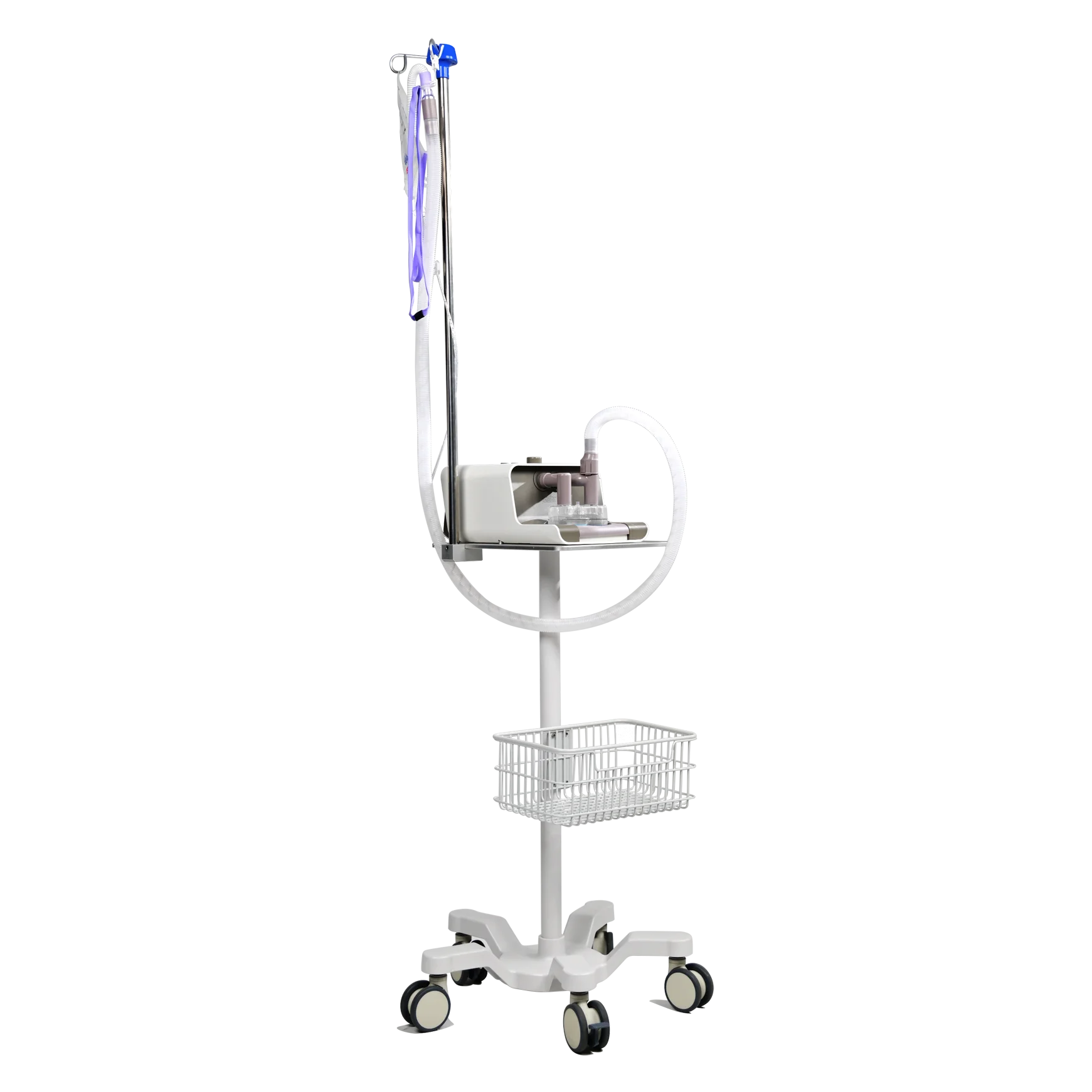 Hospital use heated humidified high flow  therapy device for treating slightly respiratory failure