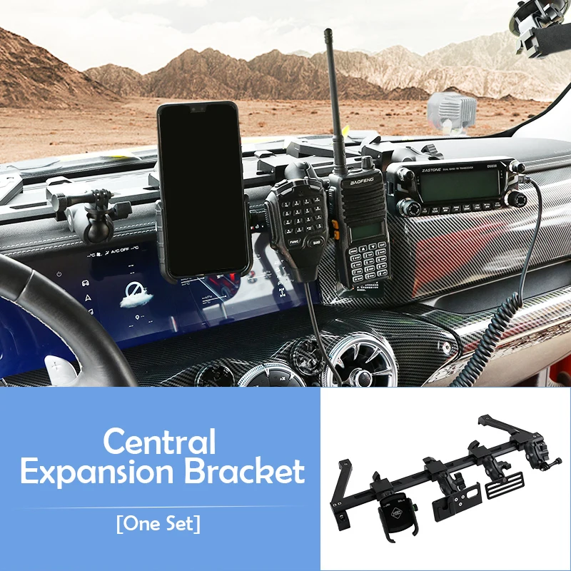 Tank 300 central control instrument panel integrated bracket rail car radio intercom expansion mobile phone holder