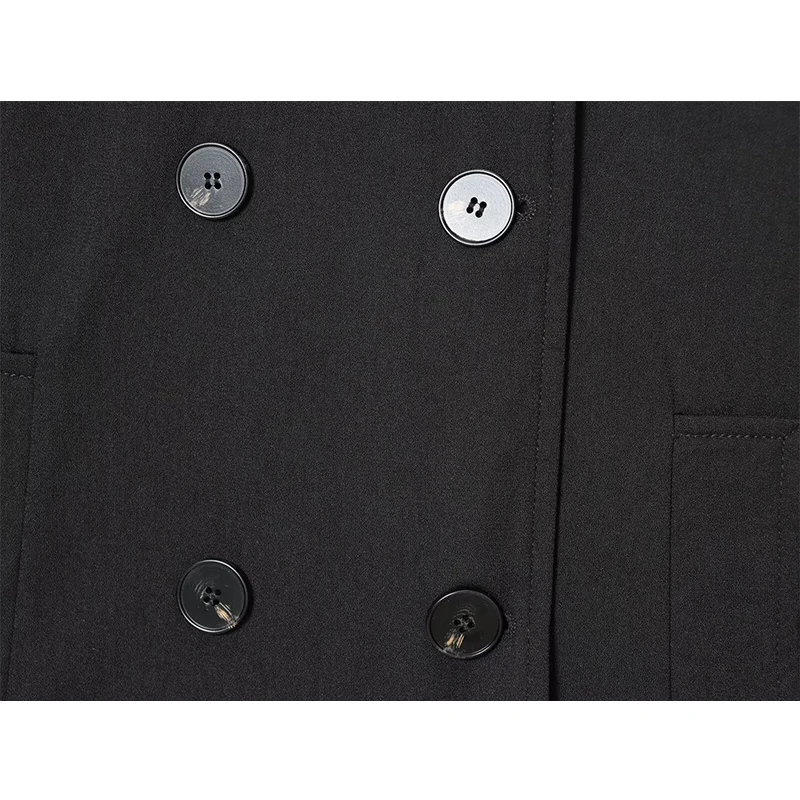 スタンドカラー レディース ジャケット コート 2025 秋 ダブルブレスト ルーズ 女性用 長袖 ジャケット ハイストリート カジュアル ショートコート