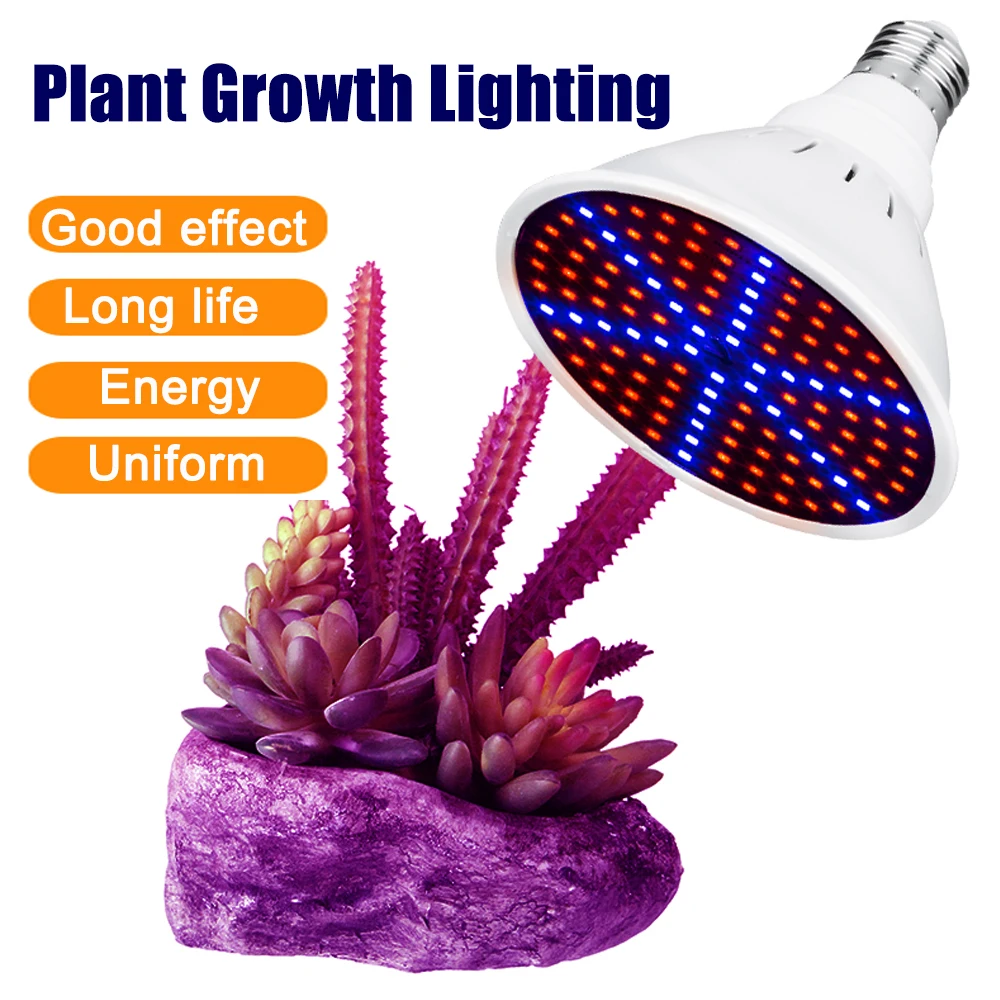 E27 80LED 126LED 200LED 300LED Plant Grow Lamp Full Spectrum Indoor Fill Light Cup 2835 Chip AC85-265V Prevent Unhealthy Growth