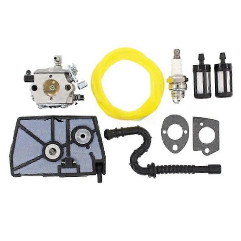 Carburetor Air Filter Fuel Filter Kit for 028AV HU 40D for chainsaw with 9 Piece Assembly and Easy Installation Design