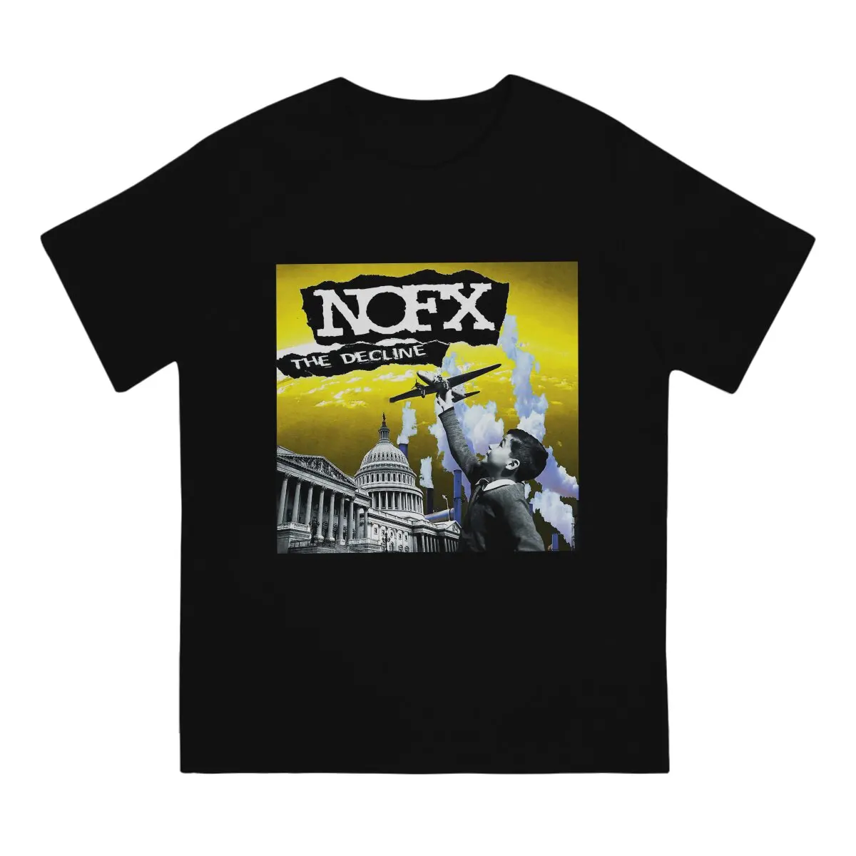 Punk Rock T Shirt for Men Fashion for Male T-Shirt Crew Neck NOFX Band Tee Shirt Short Sleeve Clothes Summer