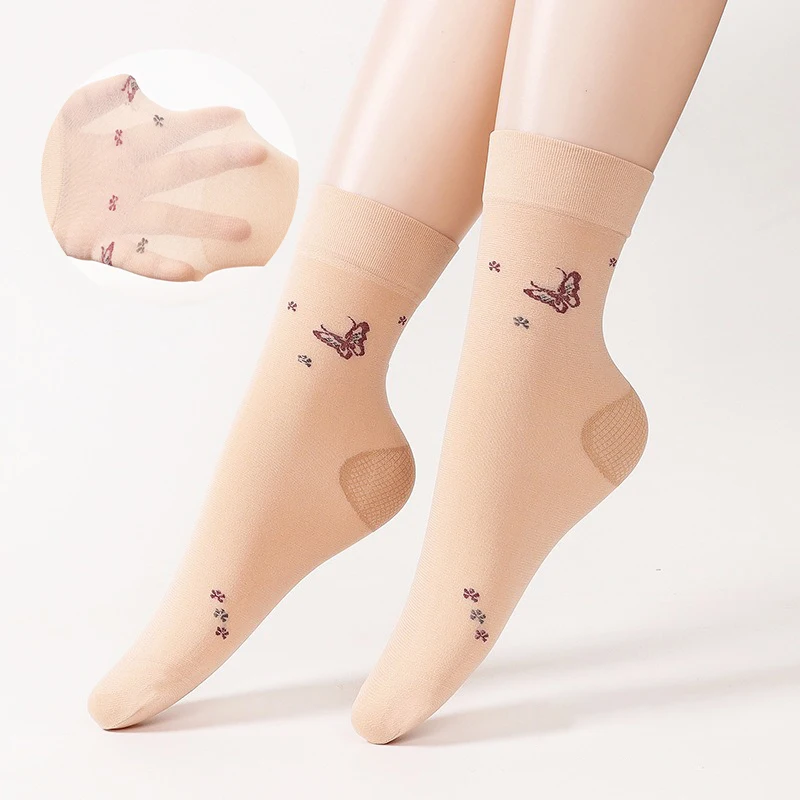 Chaussettes fines respirantes avec protection du talon pour femme, chaussettes de rinçage élastiques pour femme, été, nouveau, 10 paires par lot