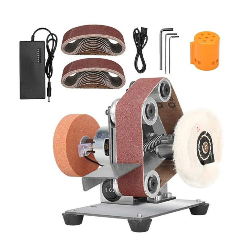 

Miniature Multi-Functional Small Mini Electric Belt Sander Polishing Machine Woodworking Polishing Sharpening Cross-Border