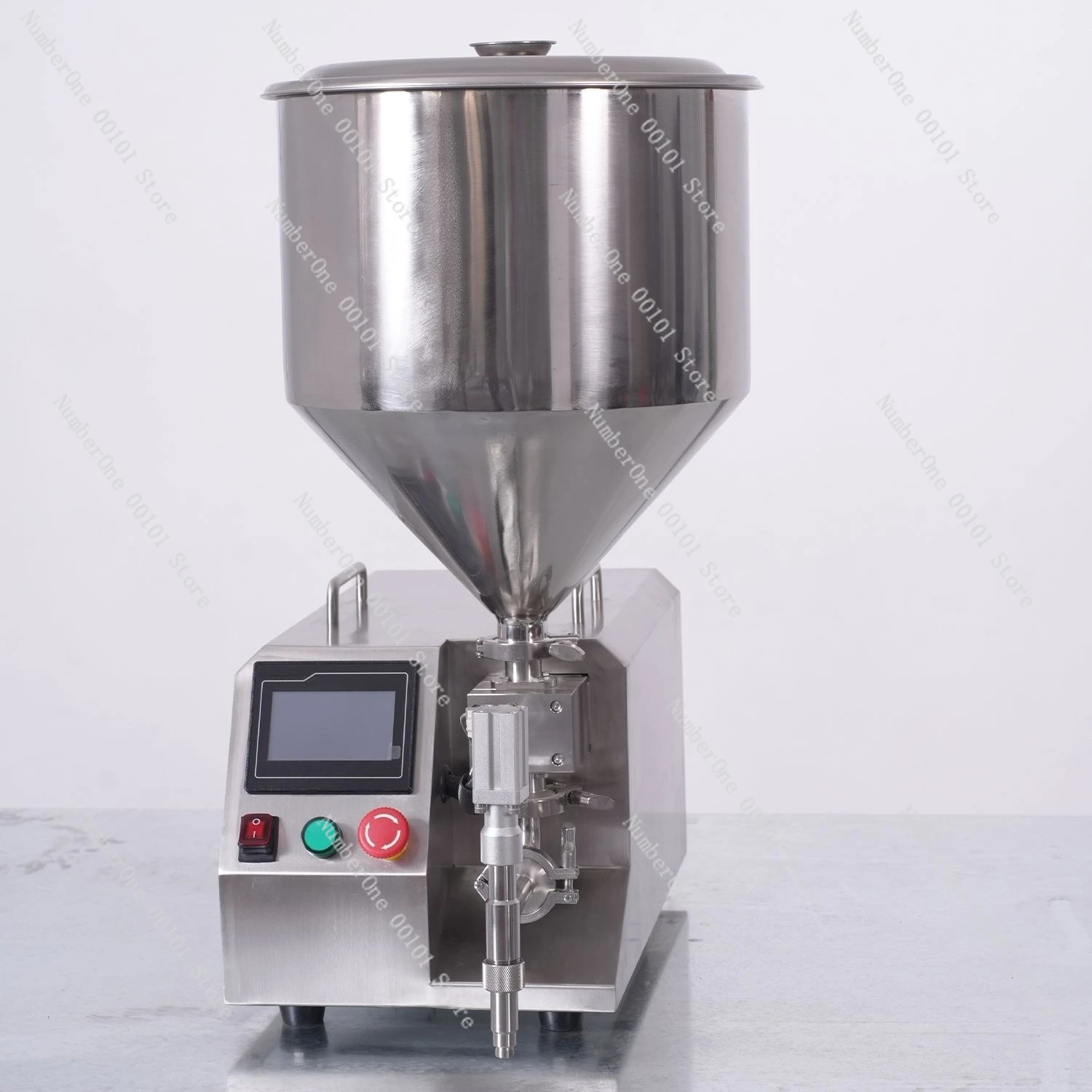 Semi-automatic paste liquid filling machine honey sauce small servo vertical filling machine