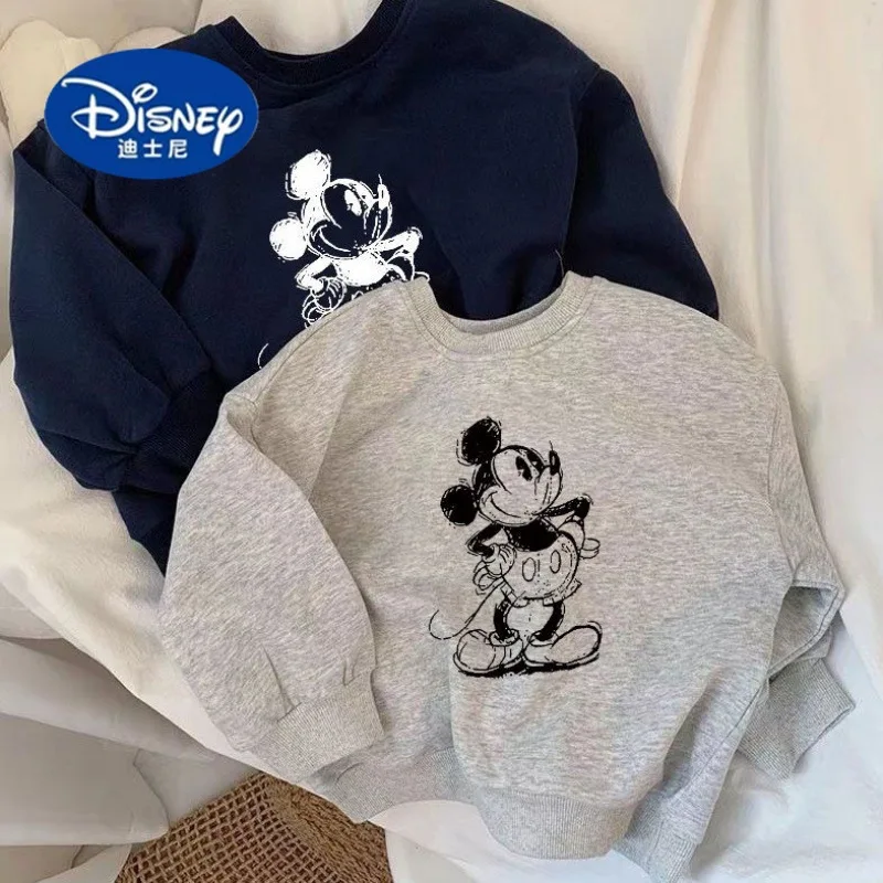 

Disney Kids Cotton Hoodie, Korean Style Pullover Sweatshirt for Boys & Girls, Cute Casual Spring Autumn Top for Babies