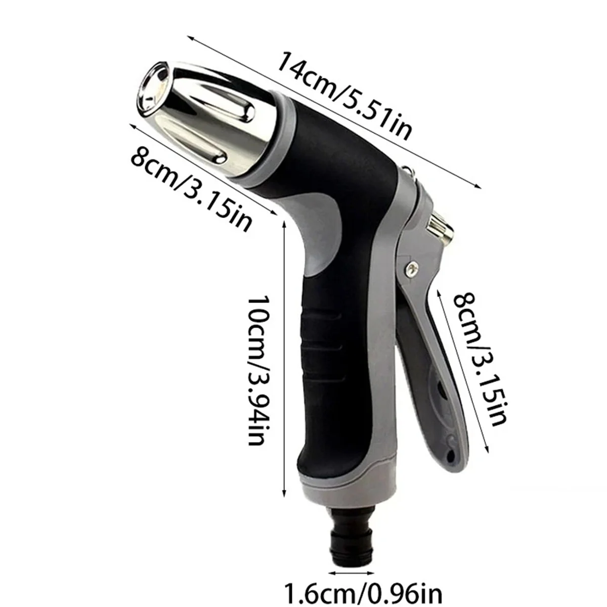 High Quality Adjustable Hose Nozzles High Pressure Power Garden Water Gun For Watering Hose Spray Gun Car Wash Cleaning ﻿