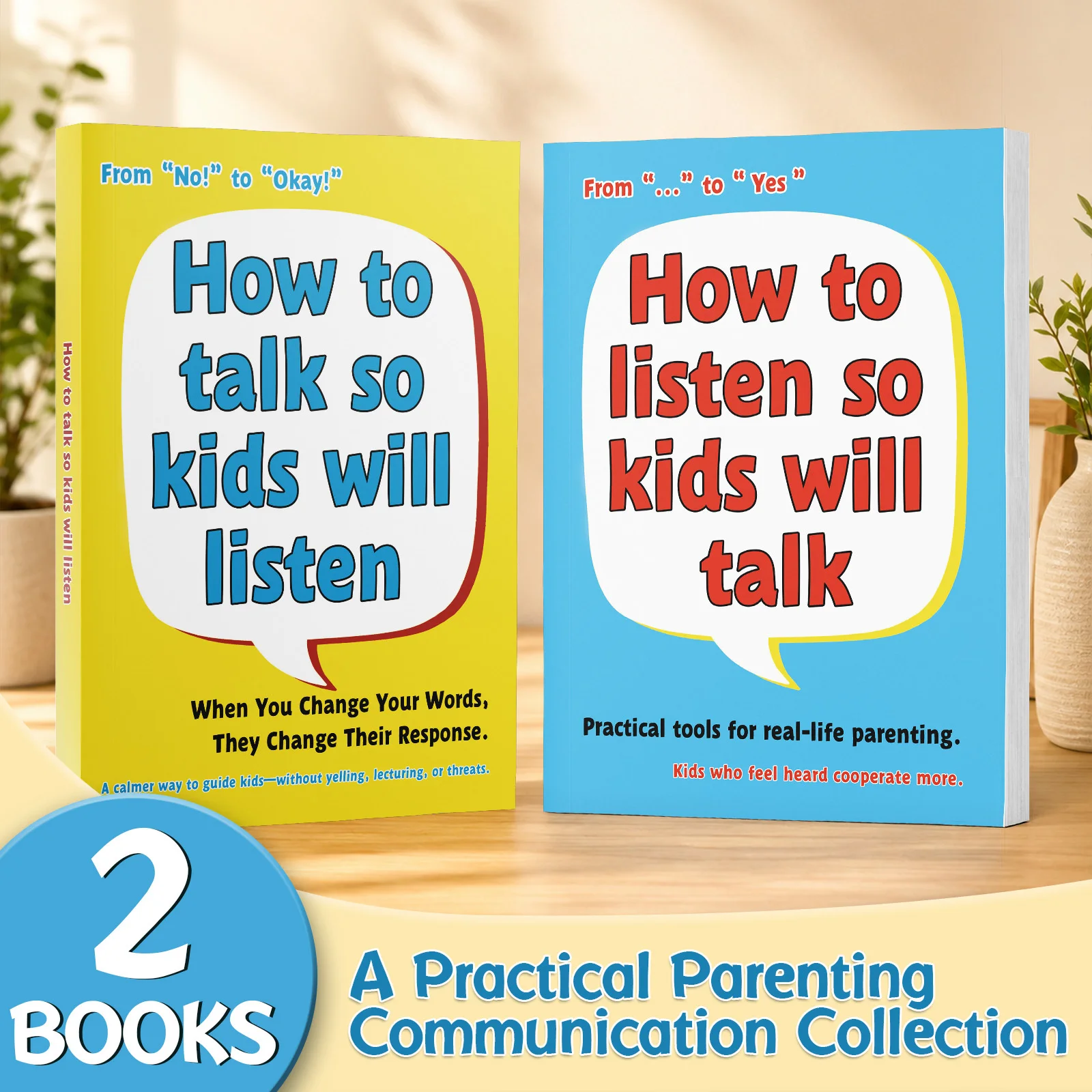 How to Talk So Kids Will Listen & How to Listen So Kids Will Talk 2-Book Set: Practical Parenting Communication Guides