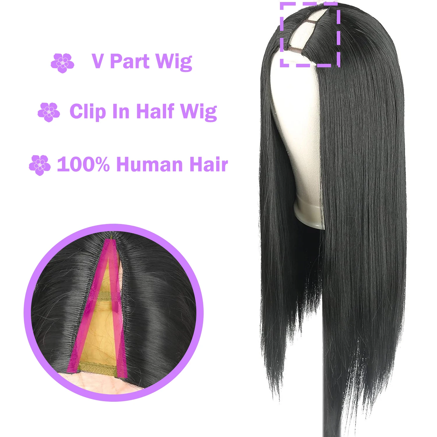 المرأة الخامس جزء شعر طبيعي مفرود شعر مستعار البرازيلي شعر ريمي الباروكات مع مقاطع 180% الكثافة اللون الطبيعي للمبتدئين ودية U جزء