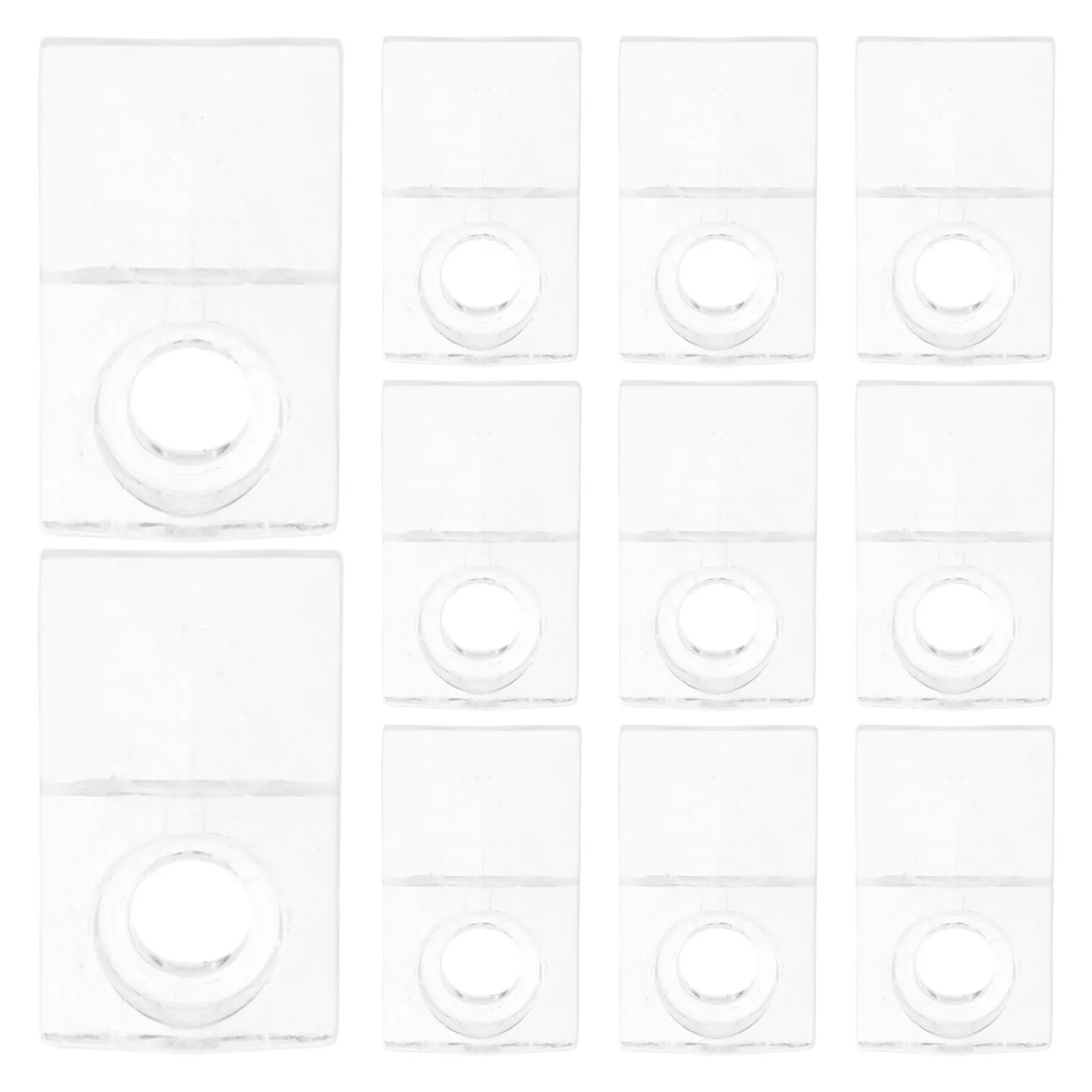 30Sets Mirror Holder Clip Kit Wall Mount Mirror Clips for Glass Mirrors Bathroom Living Room Tile Concrete Drywall Easy Install