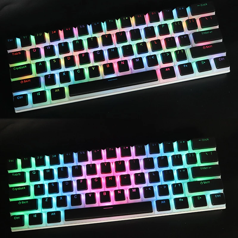 Teclas de pudín PBT de 104 teclas, inyección de dos colores, perfil OEM, teclas DIY para teclado mecánico para juegos Gateron Cherry MX Switch