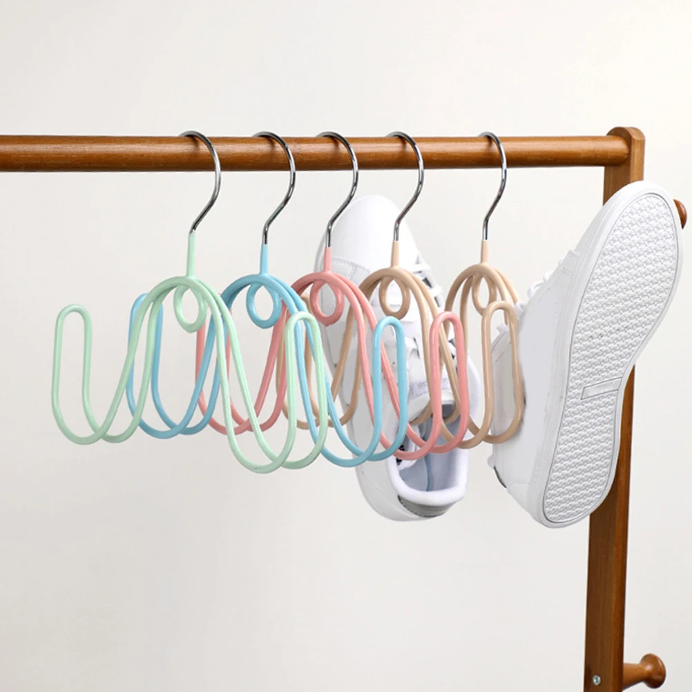 

4pcs Stainless Steel Shoes Drying Racks Hanging Shoe Organizers Slipper Storage Hooks For Home Dorm Rooms Clothes