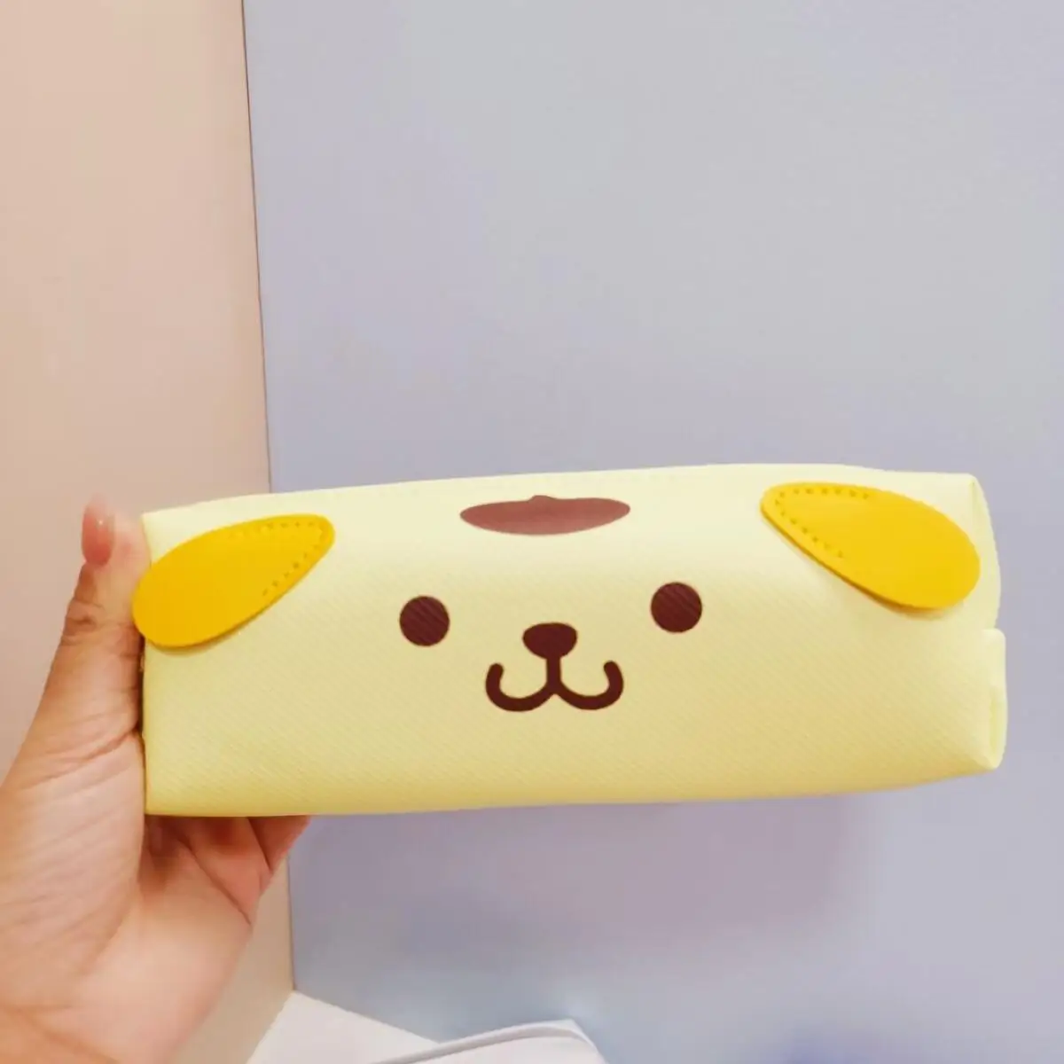 Sanrios Kuromi kawaii مقلمة طالب سعة كبيرة نمط جديد الكرتون فتاة القلب بسيط الطازجة الأطفال تخزين القرطاسية