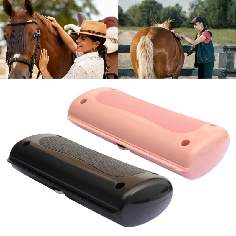 Horse Sweat Cleaning Brush Massages Tool Pet Hair Comb Cattle Clean Brush Horse Cleaning Brushes Horse Cleaning Comb 24BD