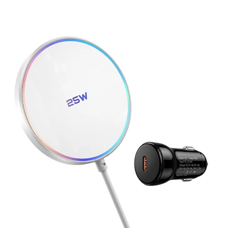25W Powerful Wireless Car Chargers For Phone 12 13 14 15 16 17 Features 27W Fast Charging