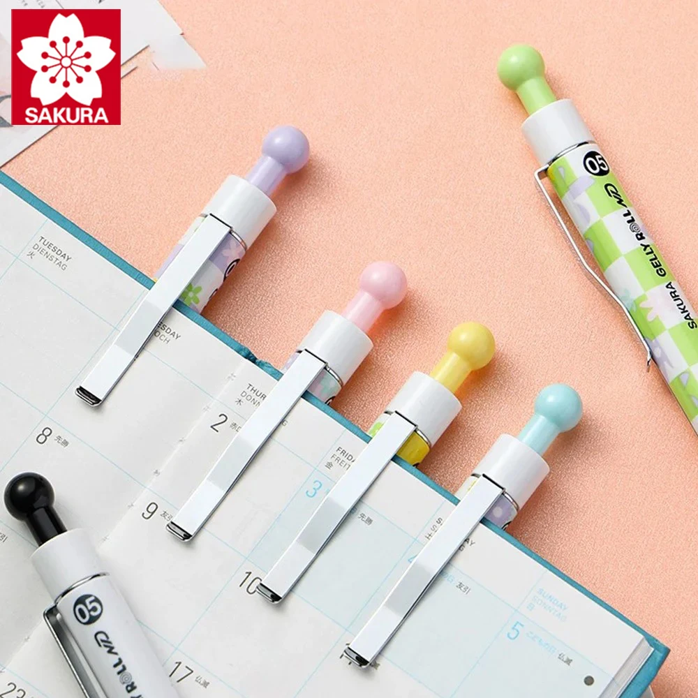 1pc Japan Sakura XGBRN105C Needle Gel Pen 0.5mm Student Exam Smooth Fast Drying Kawaii Stationery Back To School Cute Pen