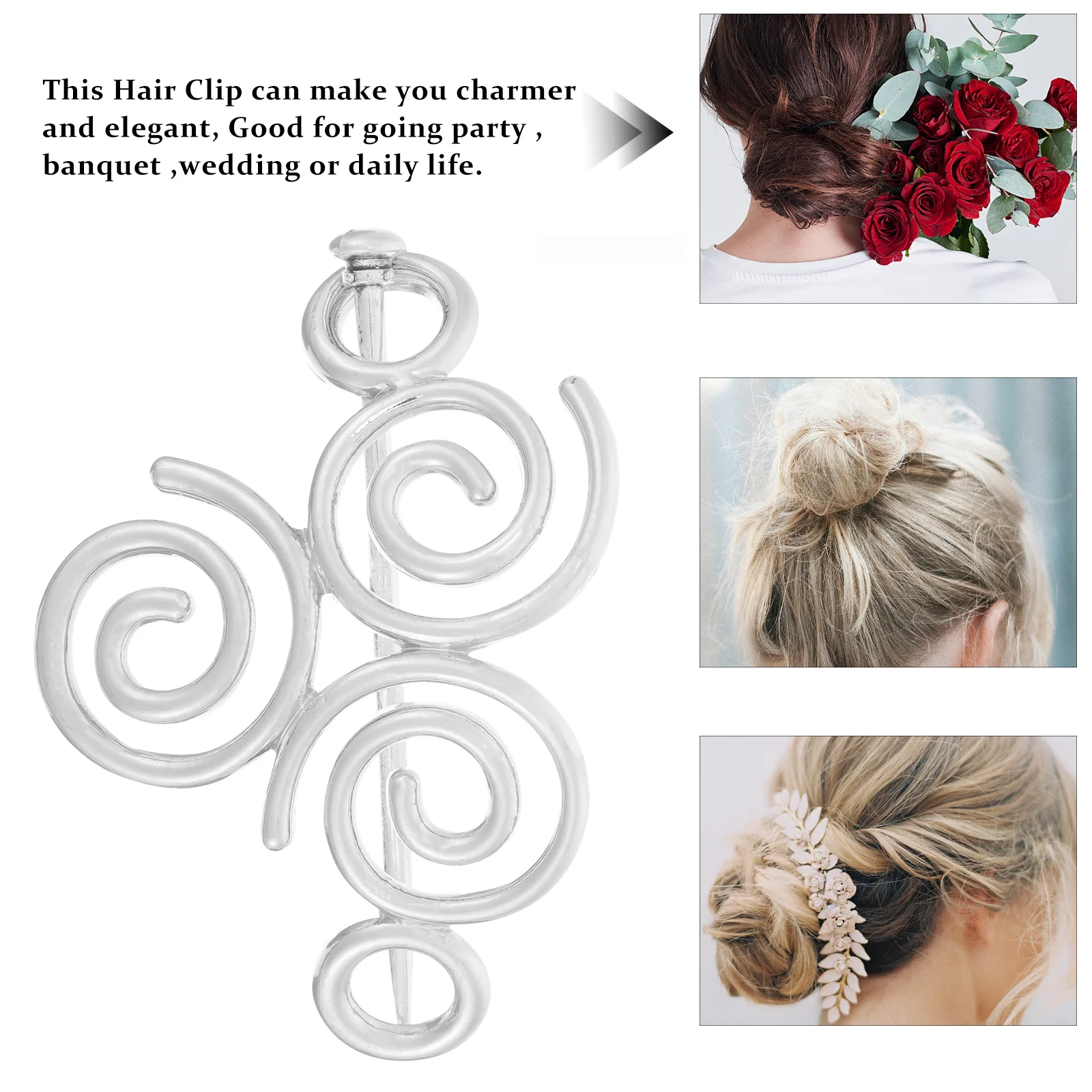 

Creative Knot Clips Viking Accessories Elegant Hair Sticks For Women Party Wedding Daily Use Hair Jewelry