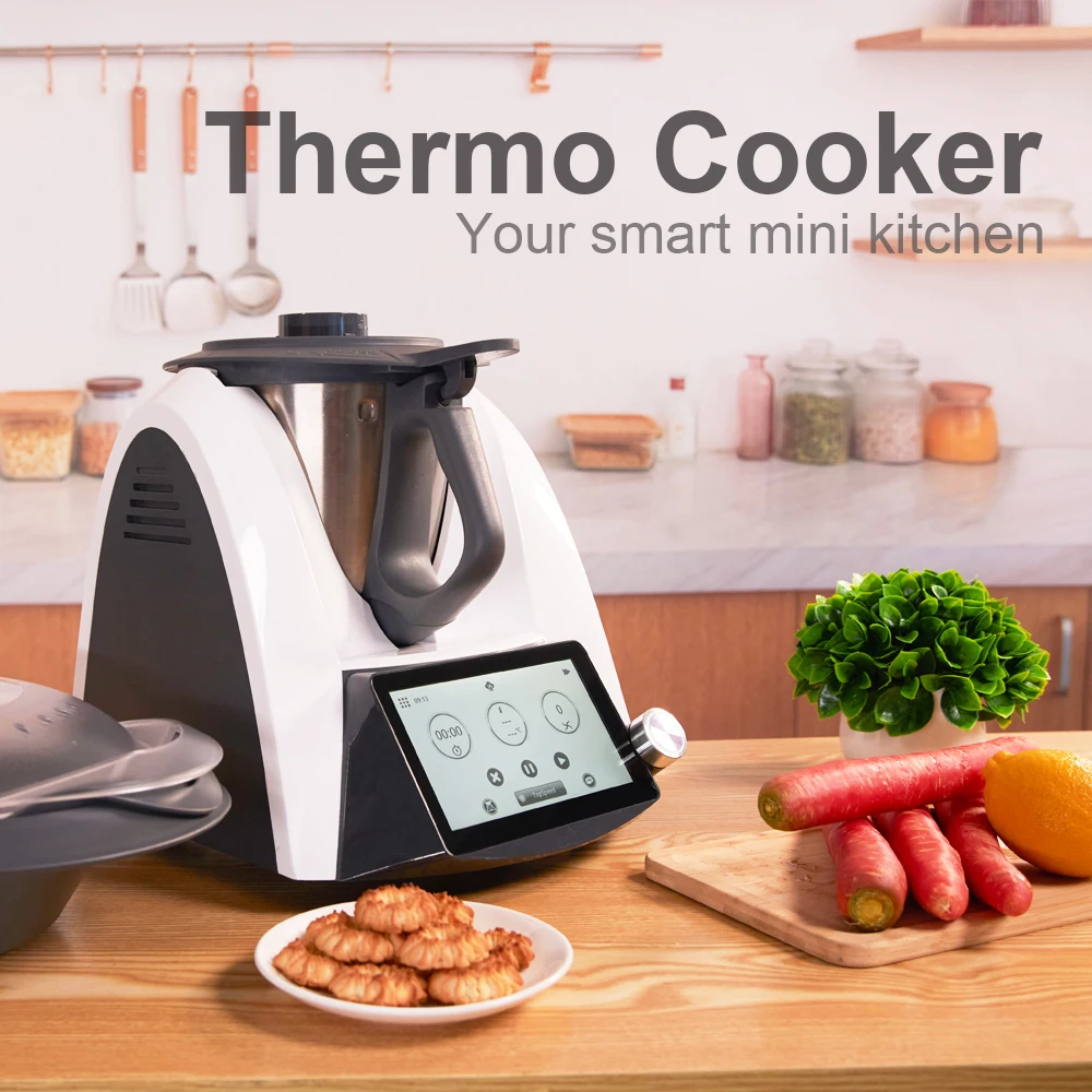 Processador de Alimentos Inteligente Multifuncional, All-in-One Fogão, Steamer, Liquidificador, Processador De Alimentos, Ferva Amassar Pesar,