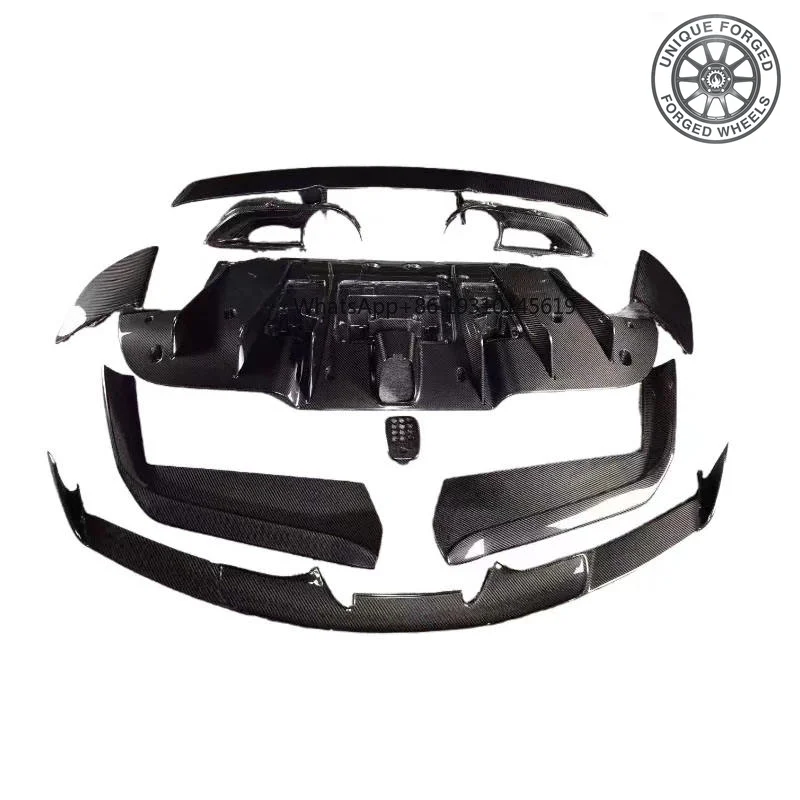 

26Pcs YICKU N Style Carbon Fiber Body Kit For Ferrari California Front Lip Front Angle Rear Diffuser Spoiler