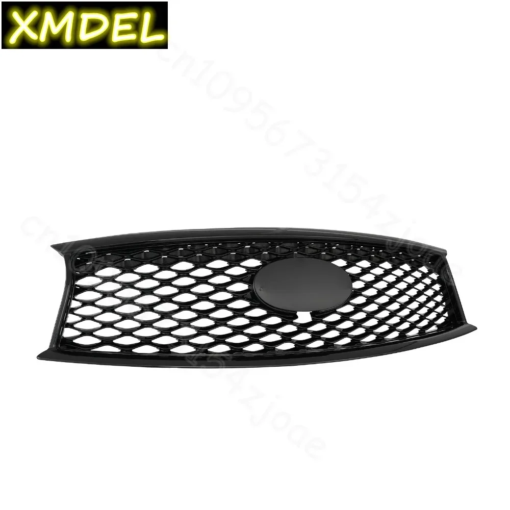 

front center grill For Infiniti QX70 2014 2015 2016 2017 2018 2019 2020 Front Bumper Black Painted Center Grille Car accessories