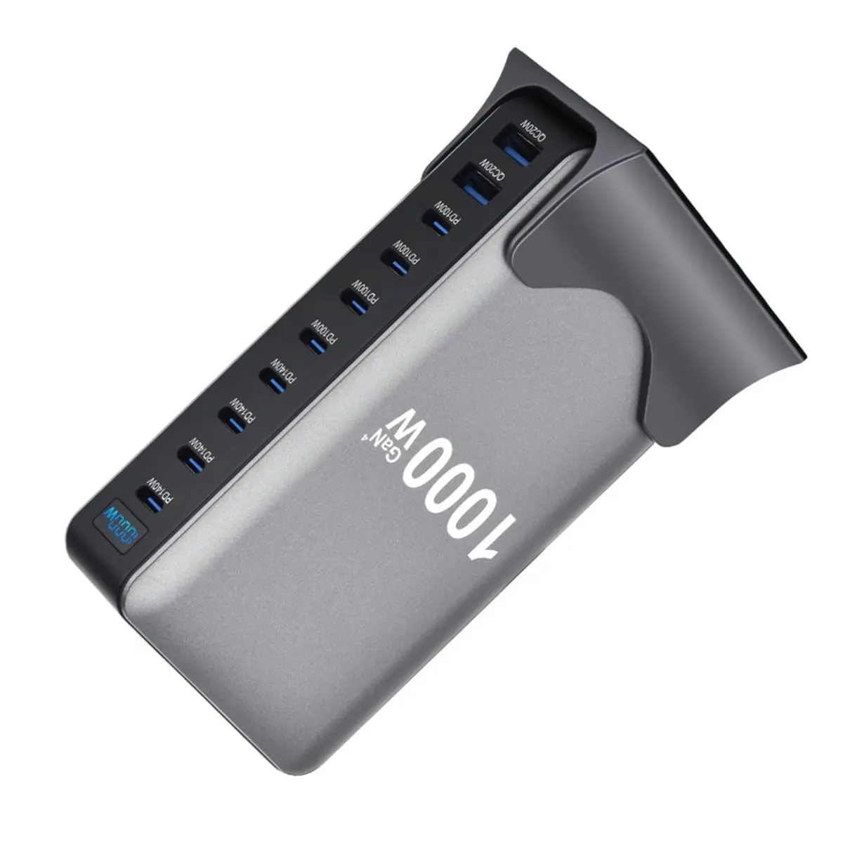 【a75t】-1000w-gan充電器-usb-c高速デスクトップ10ポートusb-type-c-pd31急速充電器-s24ノートパソコン用-usプラグ