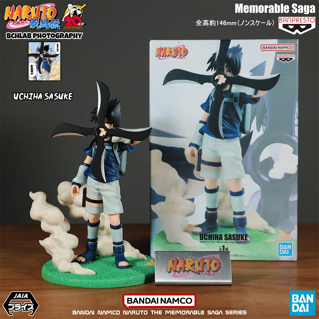 Nuovo in magazzino Bandai Naruto Memorable Saga Sasuke Figura Modello Ornamento Animazione Regalo periferico