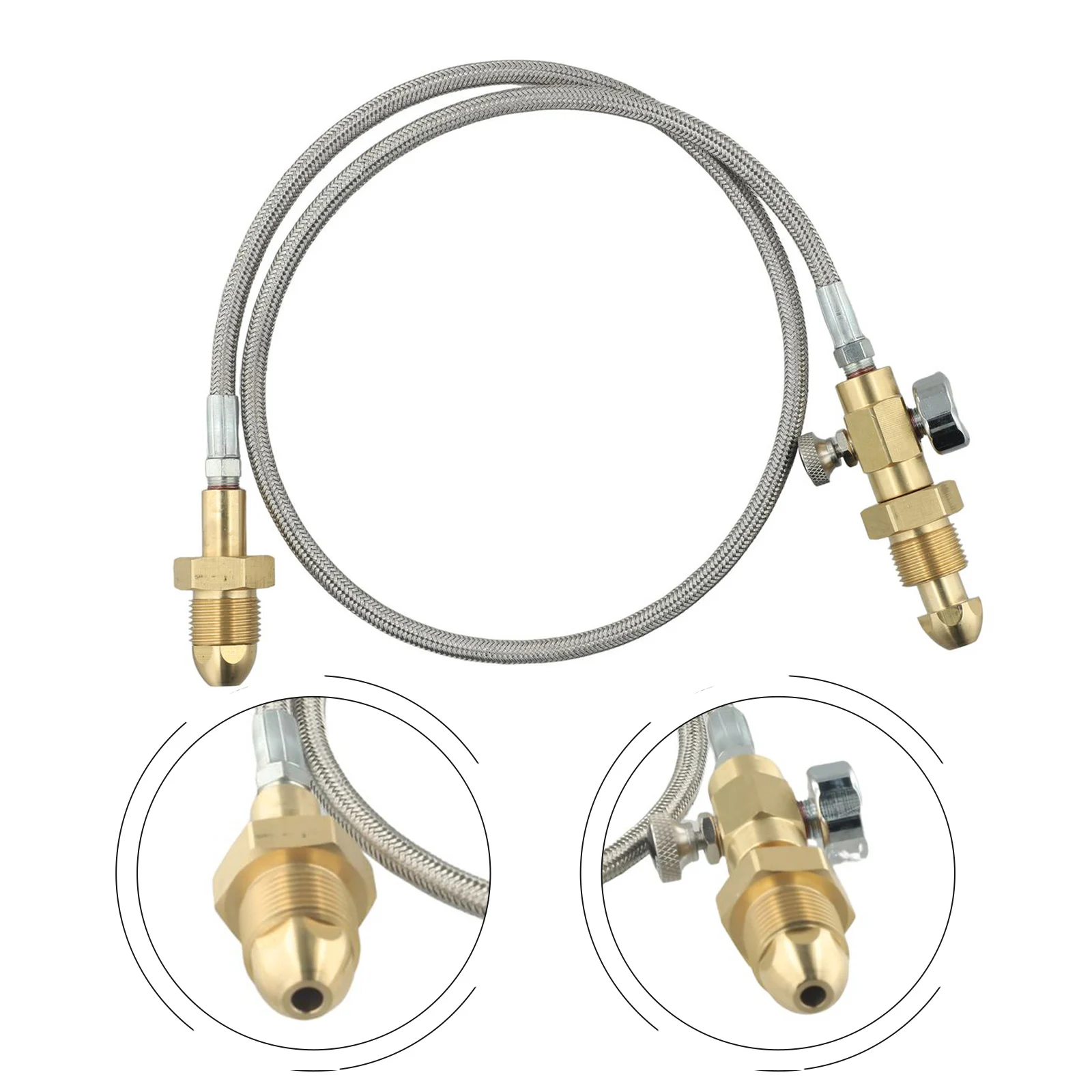 G 5/8in Connecting Hose Refill Station Transfer Hose Adapter with For BS 341 No 3 Connector for Argon Cylinders