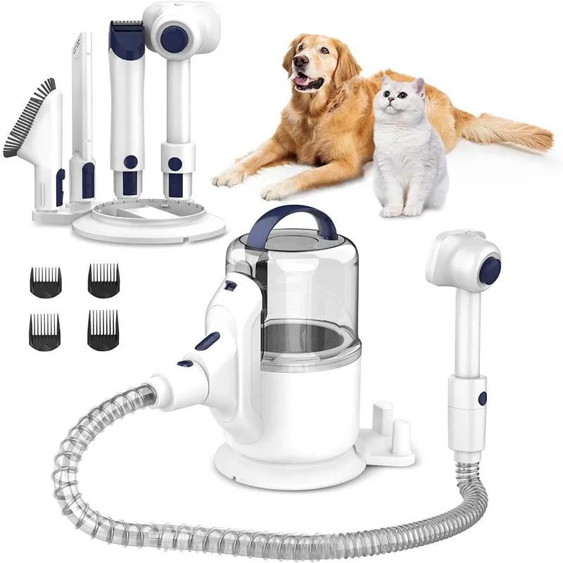 

5 in 1 Pet Grooming Set Best Hand Dog Brush 99% Groom Pet With Held Hair Cat Grooming Vacuum Efficient Pet Hair Removal Vacuum