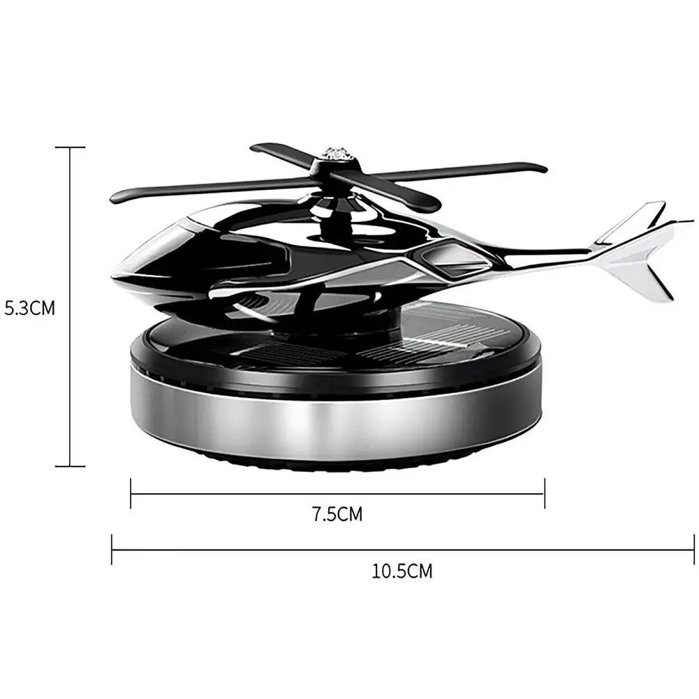 Car Helicopter Air Freshener Solar Power Plane Fragrance Diffuser Ornament Dashboard Perfume Decoration Dropshipping