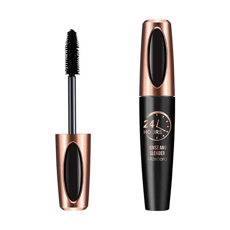 5D Waterproof Mascara Thick Eyelashes Extension Black Silk Fiber Mascara Female Makeup Cosmetic Waterproof Mascara