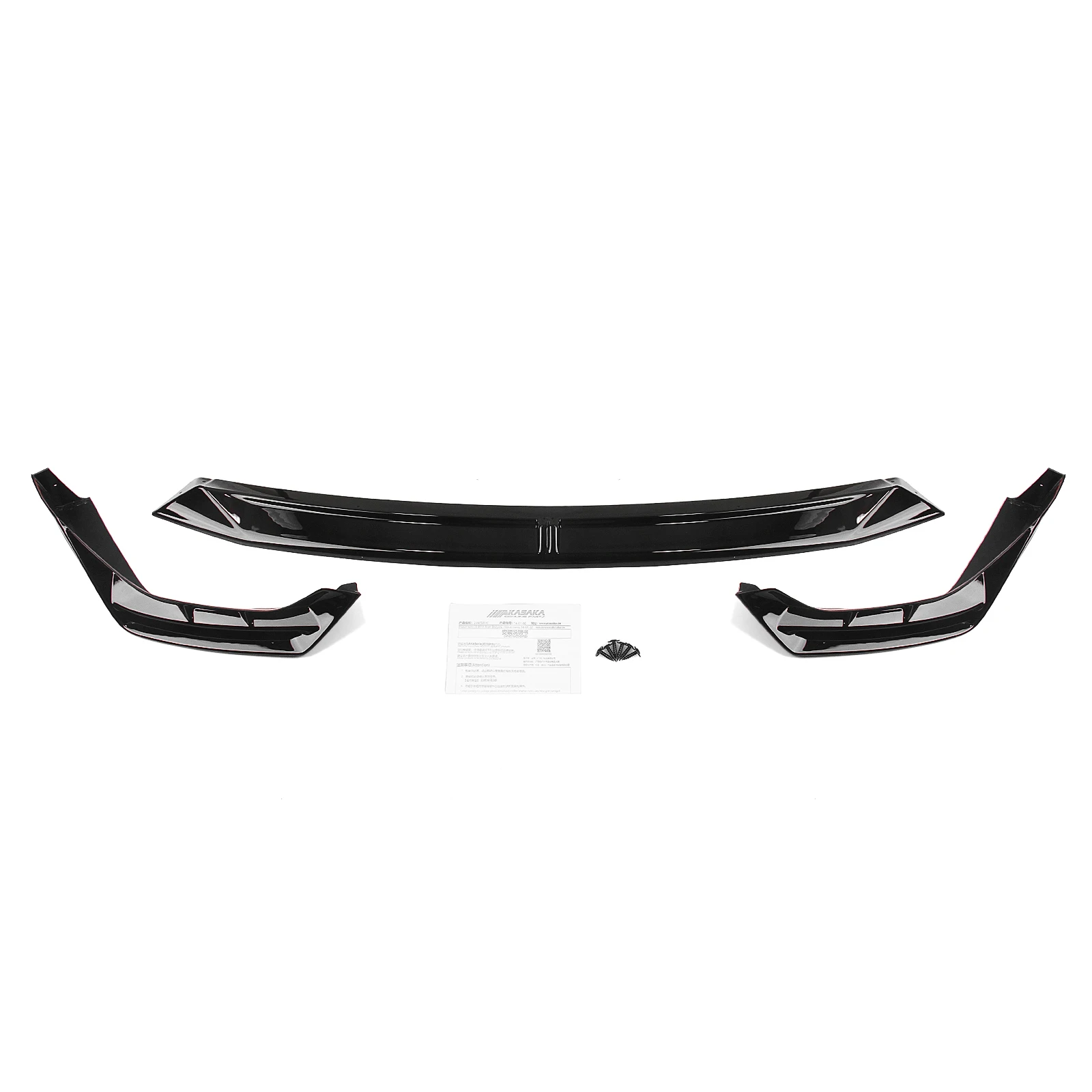 For BMW 3 Series G20 LCI 330i M340i Sport 2023-2025 Front Bumper Spoiler Lip+Side Splitter Corner Cover Protector Guard Plate view 3