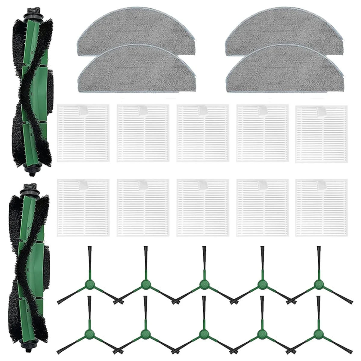 สําหรับ IRobot Roomba Essential Series Q0120 Y0140 Y0110 Q011 เครื่องดูดฝุ่น Mian แปรงด้านข้าง HEPA FILTER Mop ผ้าอะไหล่