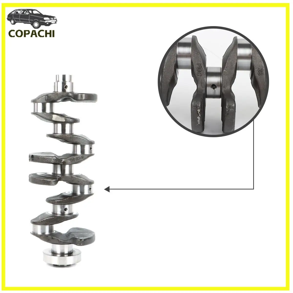

1pc Crankshaft 11217640165 For BMW 320i 428i X3 Z4 F20 F30 F32 E84 E89 F25 N20 2.0 Engine Car Parts Replacement Accessories