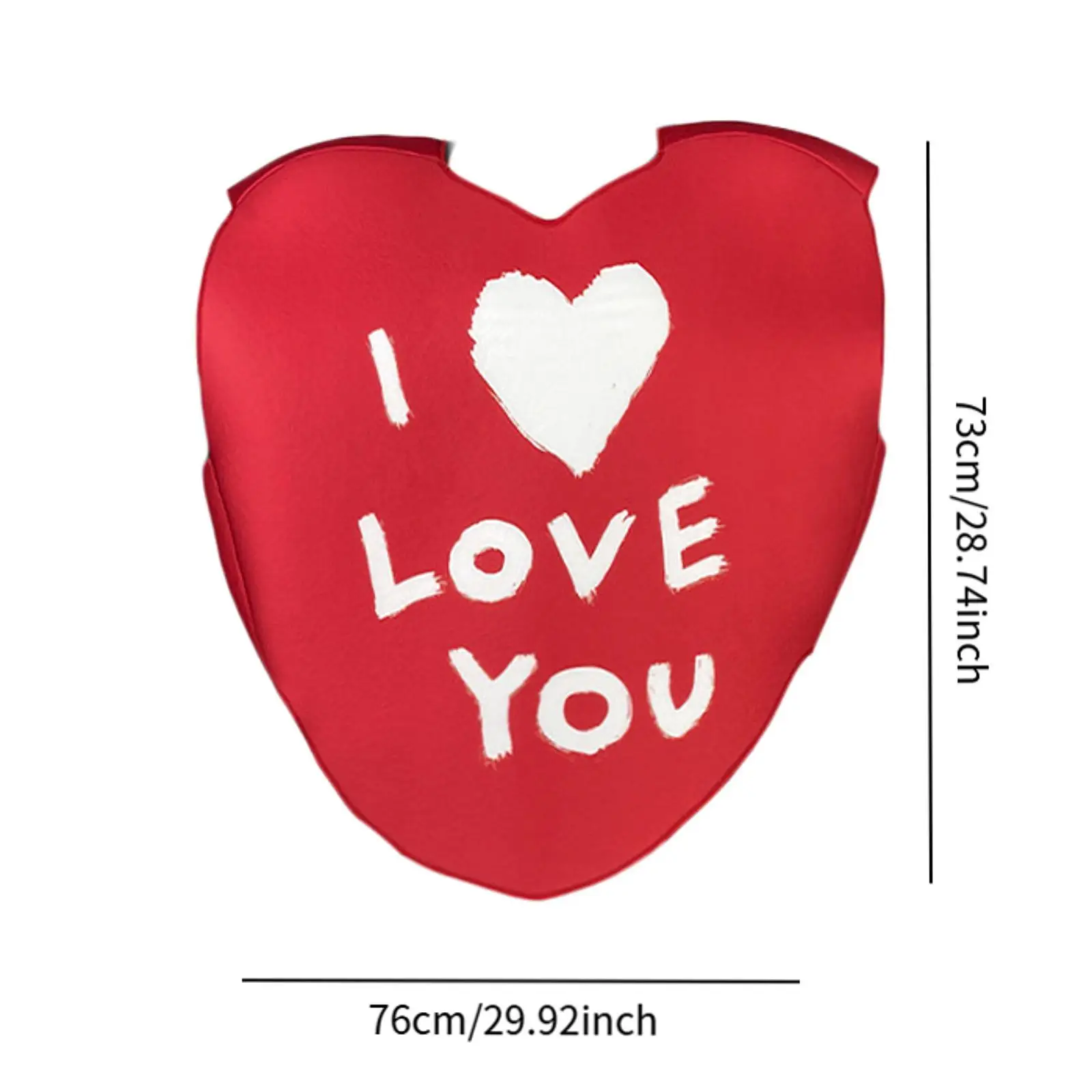 Herz Kostüm Rot für Erwachsene Valentine Cosplay Kostüm Zubehör für