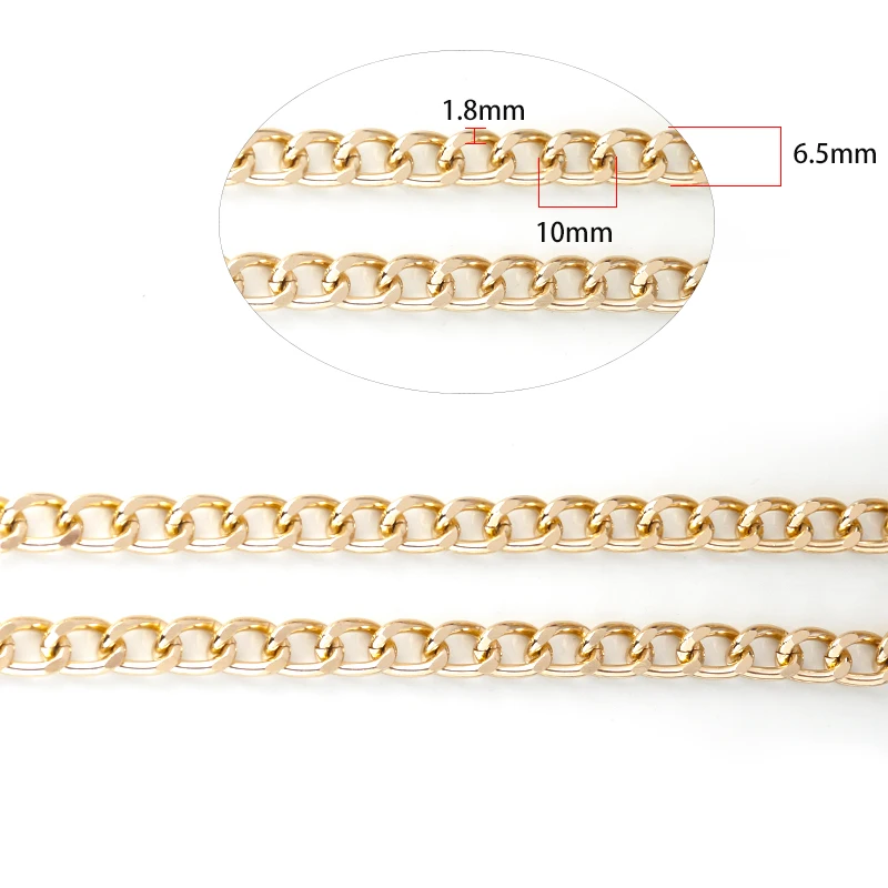 5Meters/Roll High Quality Aluminum Chain Metal Extender Chain For Bag Clothing Decoration DIY Crafts Ornament Making Accessories