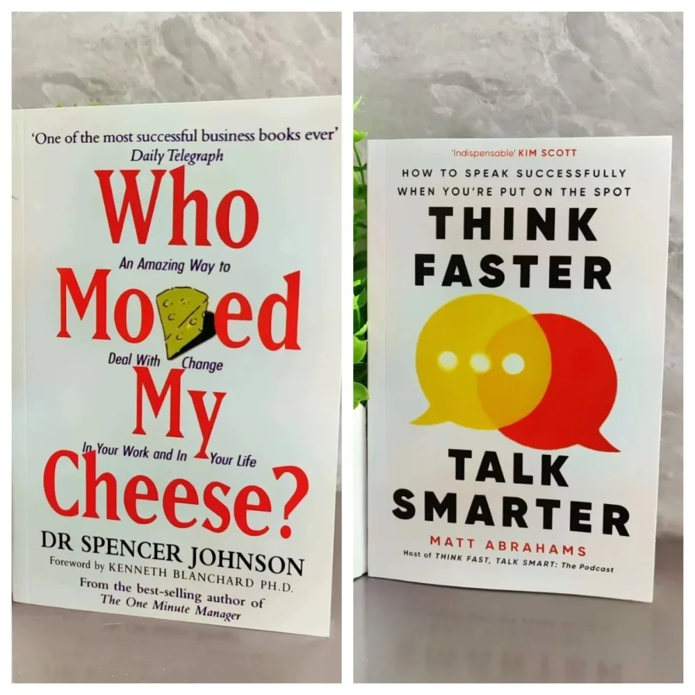 

Bview Art 2 Books：Who Moved My Cheese by Spencer Johnson and Think Faster Talk Smarter by Matt Abrahams
