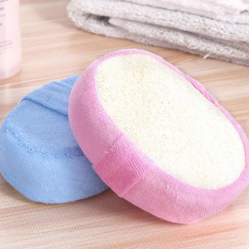 Natural Loofah Sponge Bath Ball Shower Rub Bath Shower Wash Body Pot Sponge Scrubber Durable Healthy Massage Brush