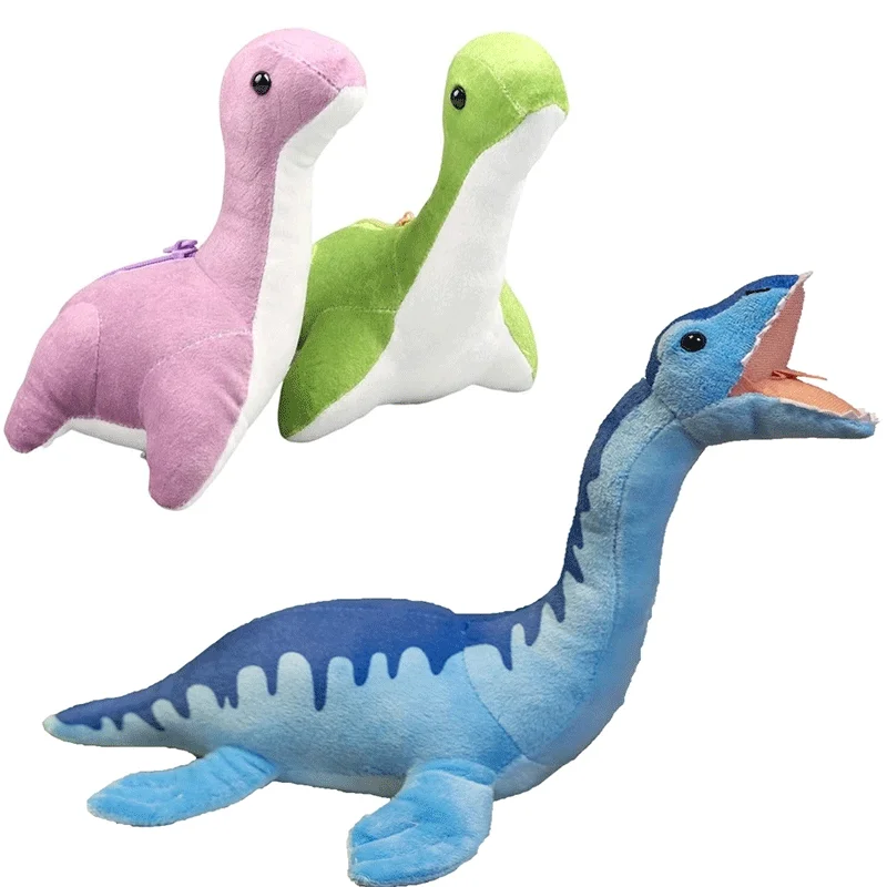 Soft Plush Plesiosaur Toys Stuffed Animals Dolls Loch Ness Monster Cute Simulation Dinosaur Toy for Kids Boy Birthday Gifts Deco