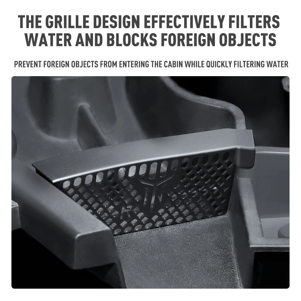 Cubierta de cabina delantera para Tesla Model Y 2022 2023, cubierta de filtro de desechos, protección antibloqueo, accesorios de coche